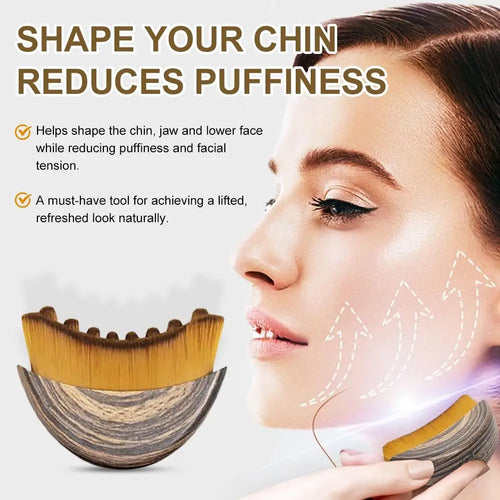 Lymphatic Brush, Dry Brush, Face Brush, Contour Face Brush, Lymphatic Contour Face Brush, Dry Brushing Body Brush, Lymphatic Drainage Massager(1 Brush with Box)