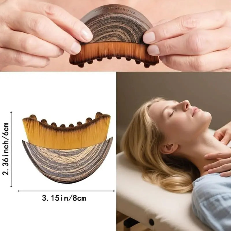 Lymphatic Brush, Dry Brush, Face Brush, Contour Face Brush, Lymphatic Contour Face Brush, Dry Brushing Body Brush, Lymphatic Drainage Massager(1 Brush with Box)