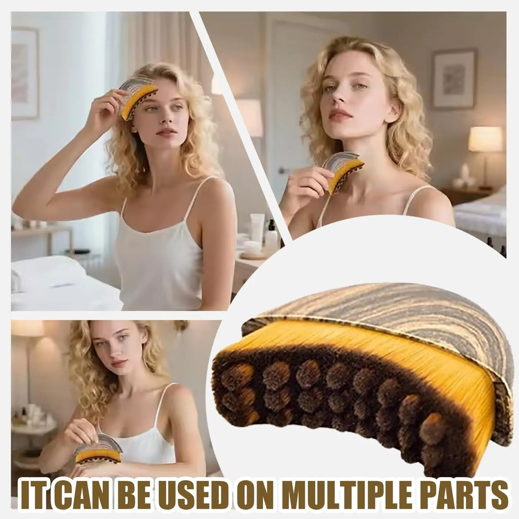 Lymphatic Brush, Dry Brush, Face Brush, Contour Face Brush, Lymphatic Contour Face Brush, Dry Brushing Body Brush, Lymphatic Drainage Massager(1 Brush with Box)